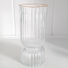 Load image into Gallery viewer, Gold Edged Modern Vase

