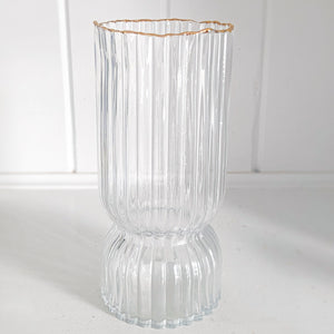 Gold Edged Modern Vase