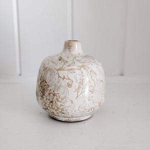 Inspired Vintage Cream Bud Vase