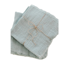Load image into Gallery viewer, Sage Green Gauze Table Runner
