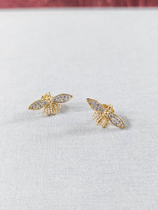Gold Dipped Bee Earring