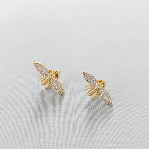 Gold Dipped Bee Earring