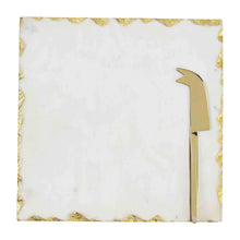 Load image into Gallery viewer, Marble &amp; Gold Cheese Dish
