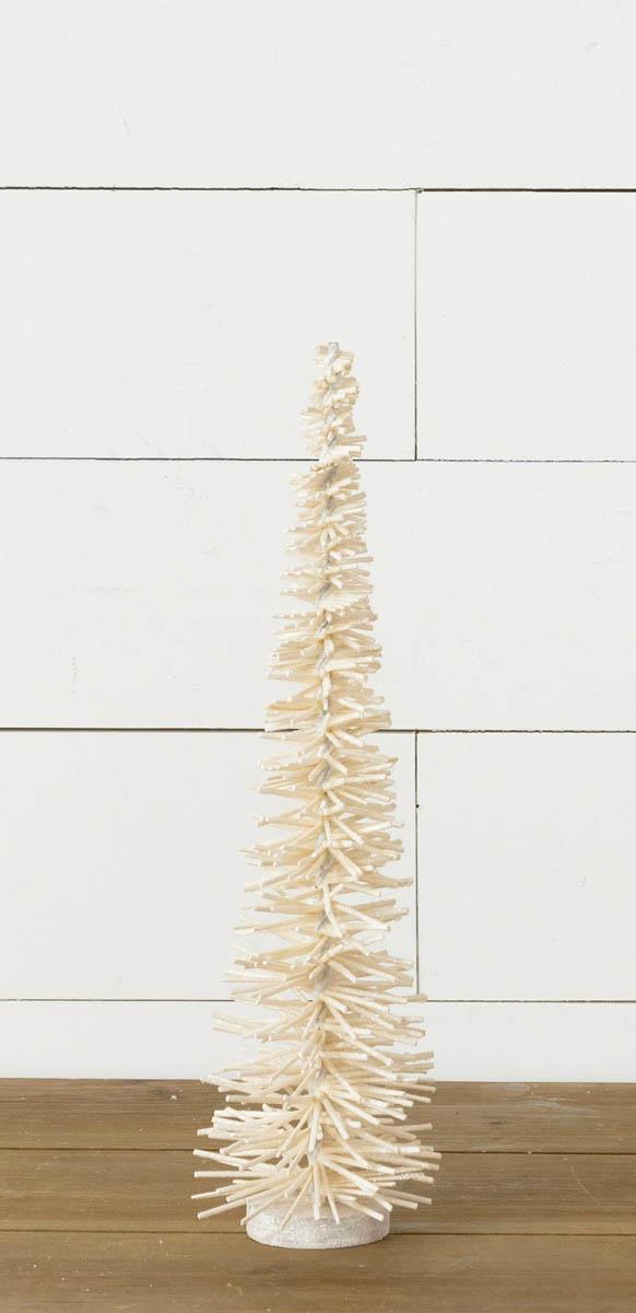 Sm. Pencil Wood Bottle Brush Tree