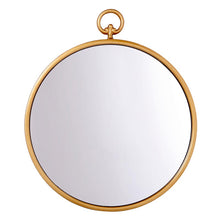 Load image into Gallery viewer, Round Gold Mirror
