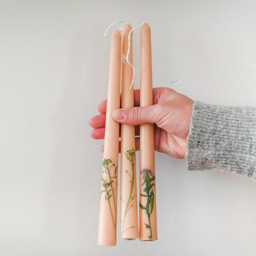 Dried Floral Tapers