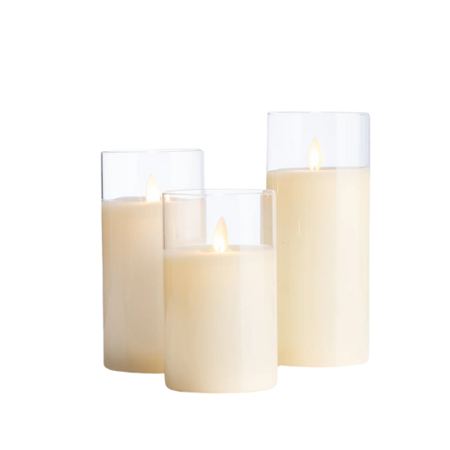 Set of 3 Moving Flameless Candle