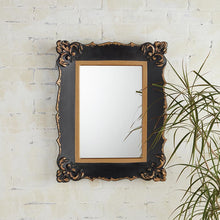 Load image into Gallery viewer, Ornate Black &amp; Gold Mirror
