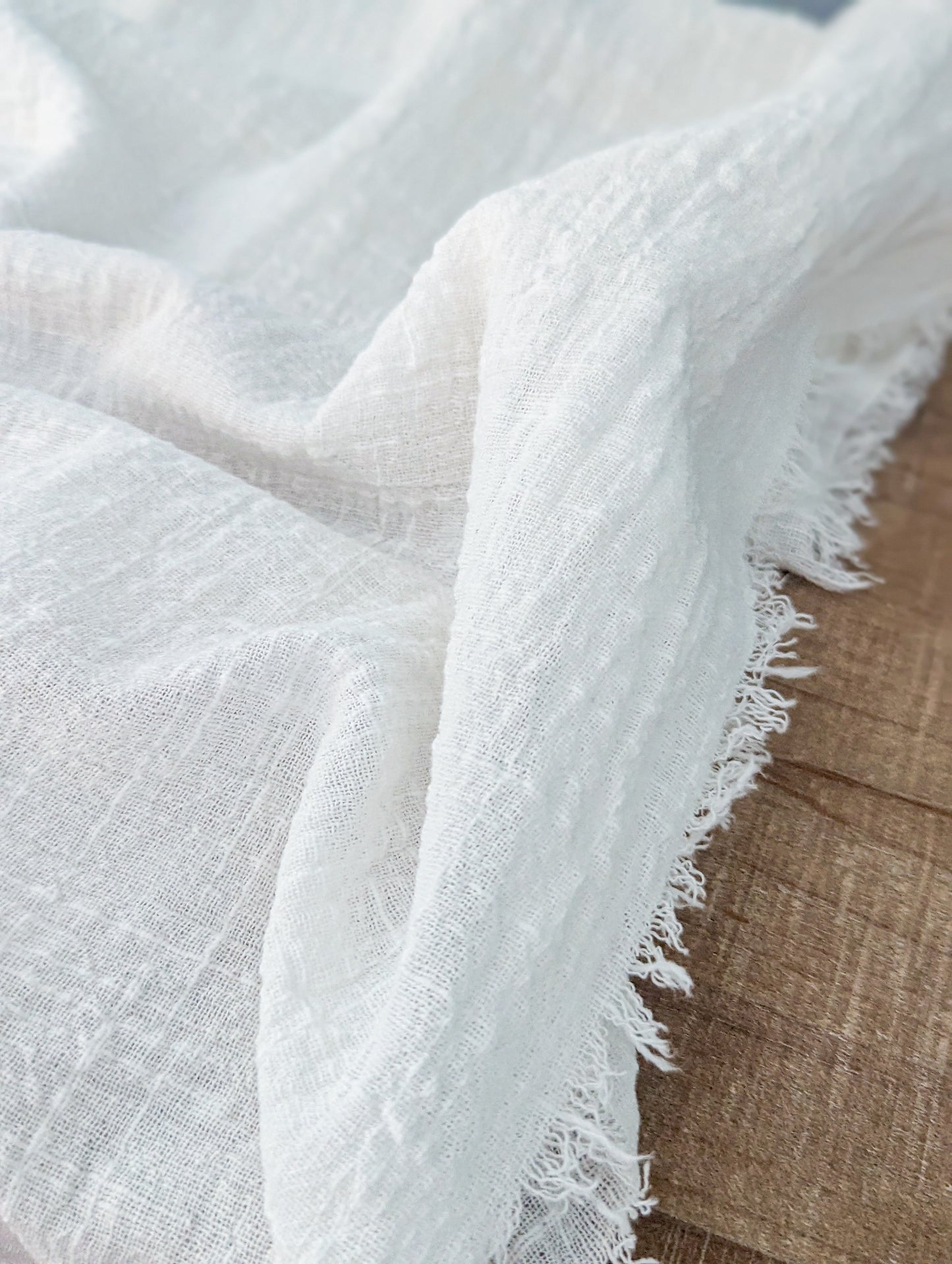 White Gauze Table Runner