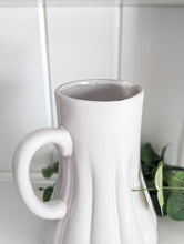 Load image into Gallery viewer, Fluted White Pitcher
