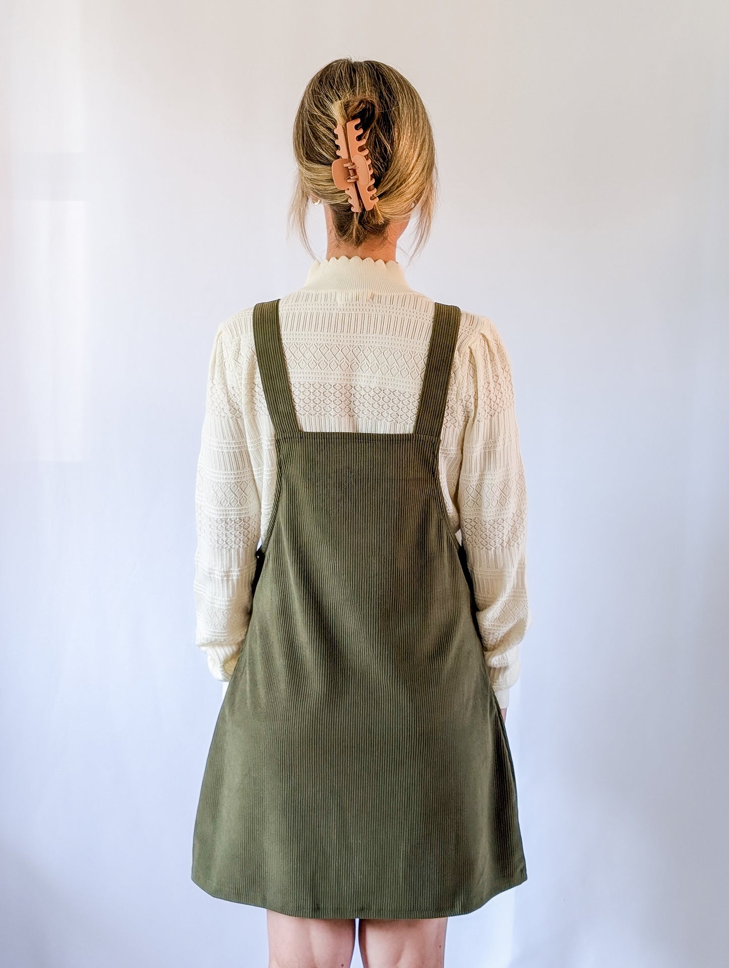 Hunter Green Corduroy Overall