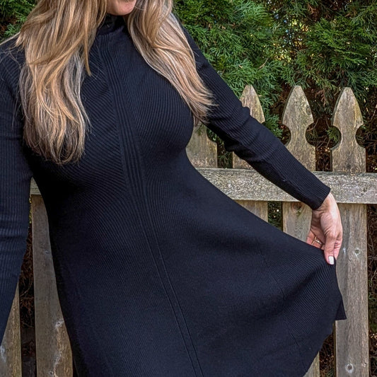 Turtleneck Sweater Dress