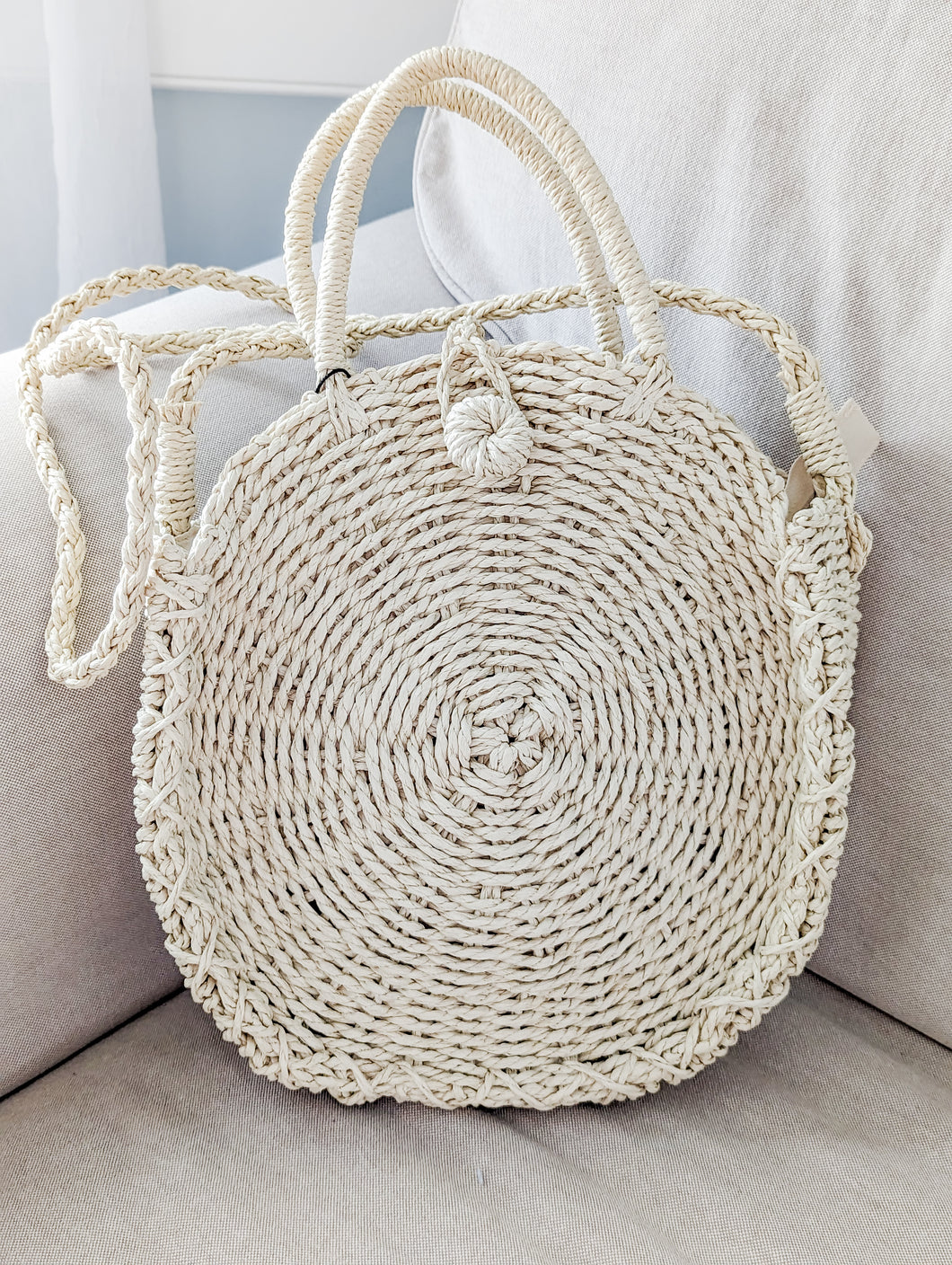 Rattan Rounded Purse