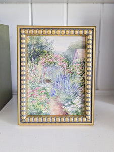 Framed Watercolor French Garden
