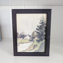 Load image into Gallery viewer, Framed Wood Watercolor Lakeside
