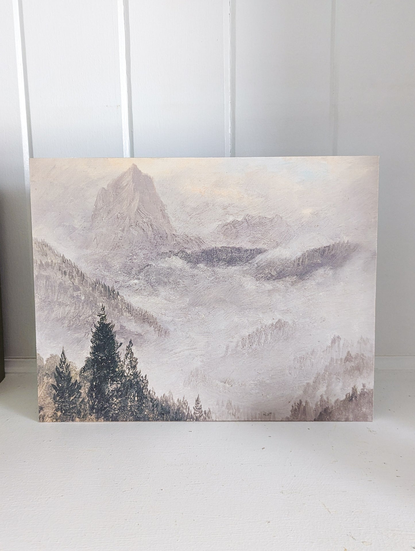 Watercolor Mountains Landscape Artisan Board