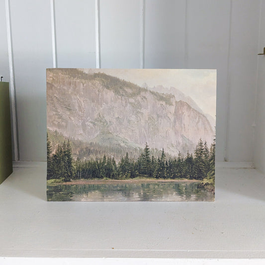 Watercolor Mountain Portrait Artisan Board