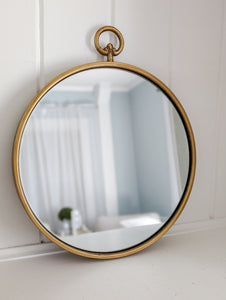 Round Gold Mirror