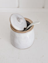 Load image into Gallery viewer, Petite Blue Gray Sugar Holder &amp; Spoon
