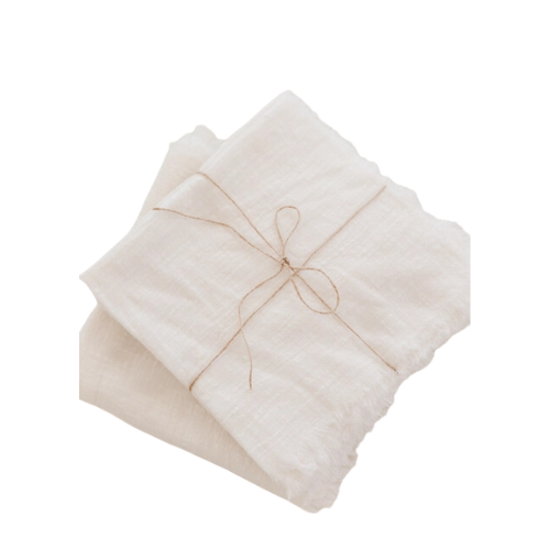 White Gauze Table Runner