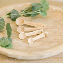 Load image into Gallery viewer, Wood Measuring Spoon Set
