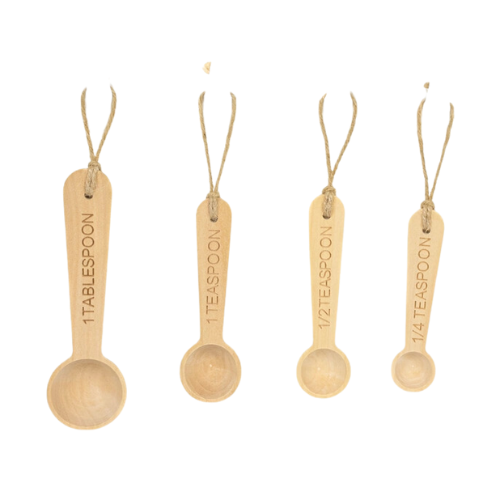 Wood Measuring Spoon Set