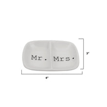 Load image into Gallery viewer, Mr. &amp; Mrs. Ring Holder
