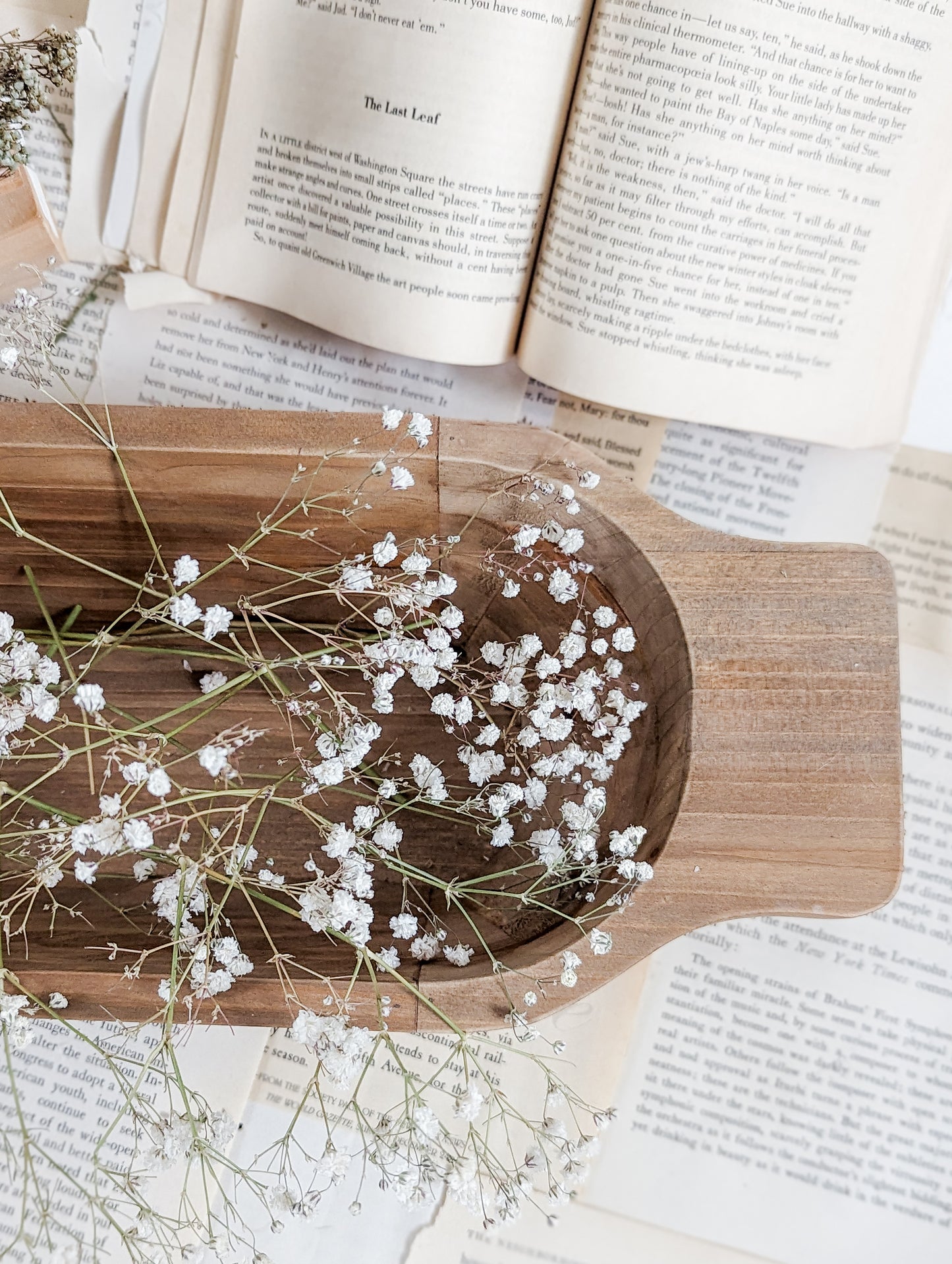 Natural Wood Dough Bowl