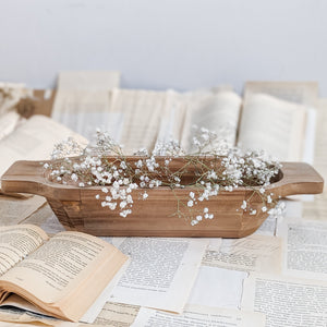 Natural Wood Dough Bowl