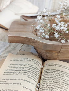 Natural Wood Dough Bowl