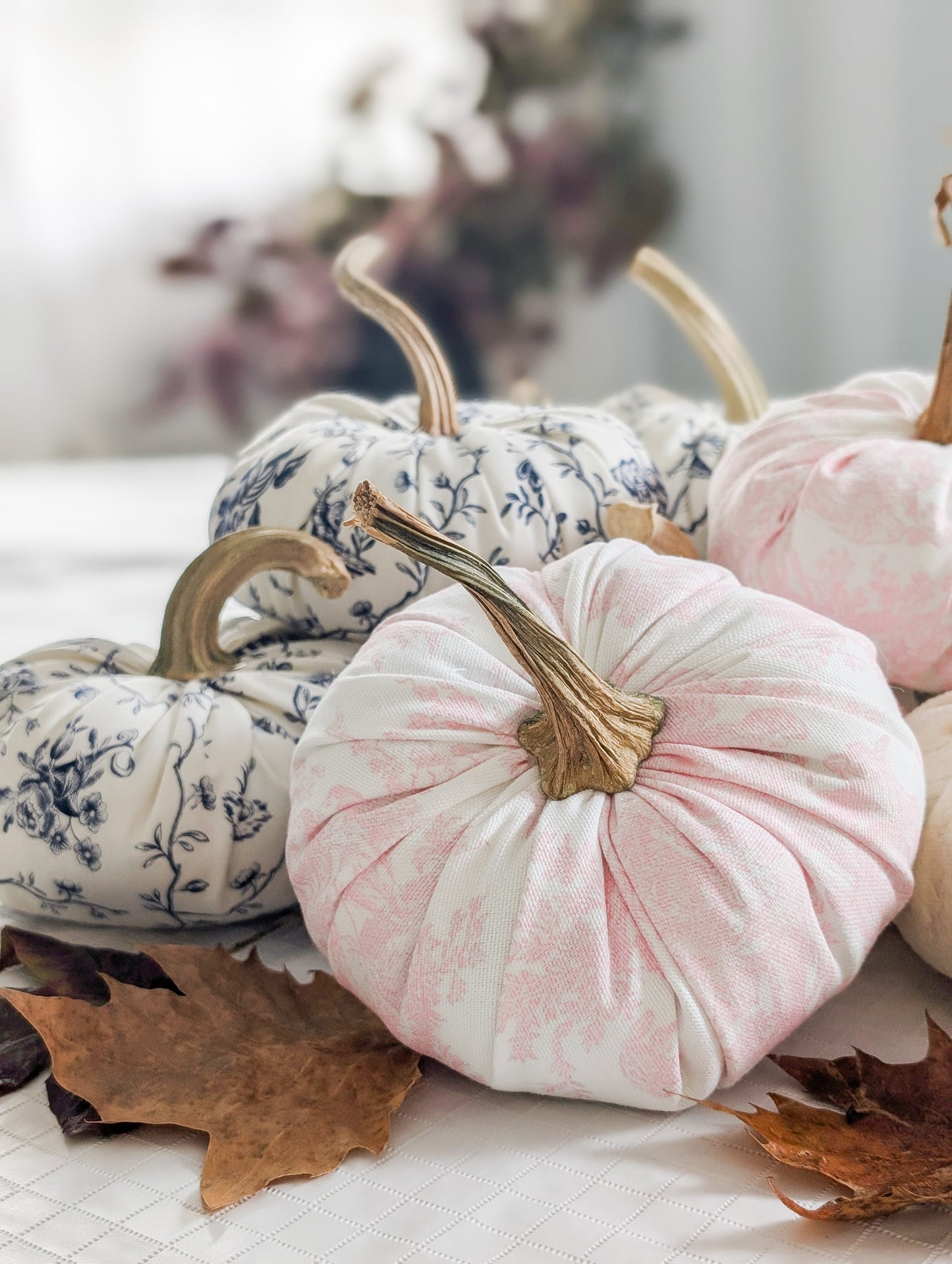 Vintage French Fabric Pumpkin