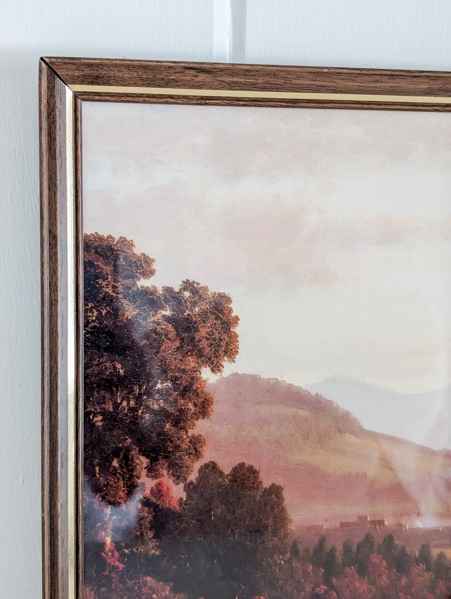 Autumn Landscape in Vintage Frame