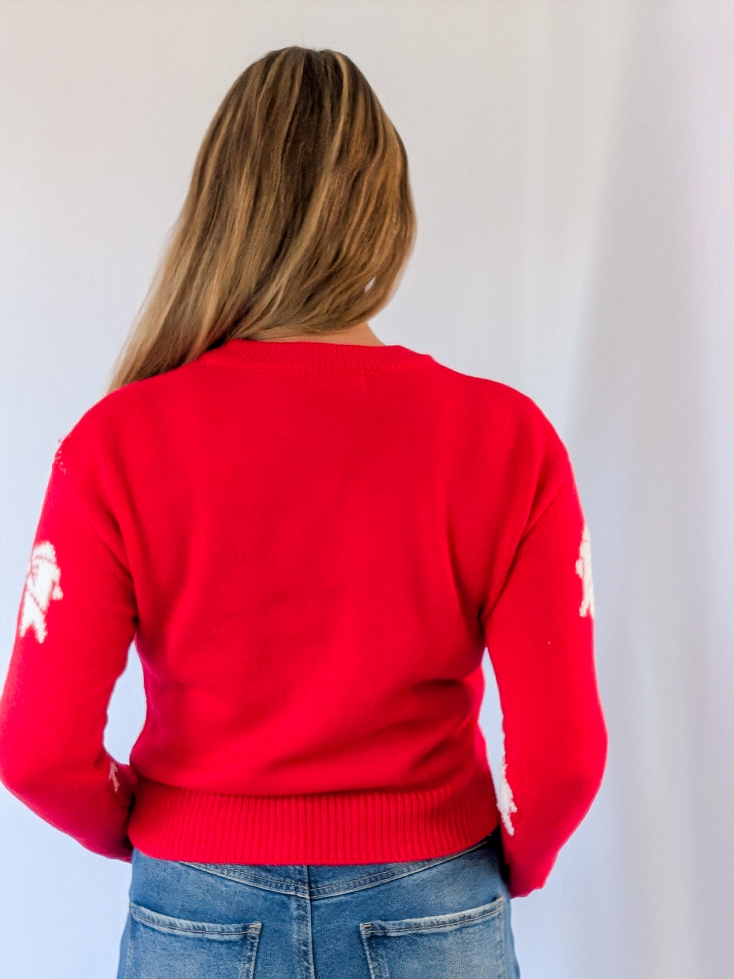 Red Bow Sweater