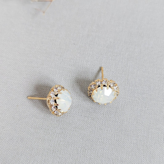 Faux White Diamond Earring