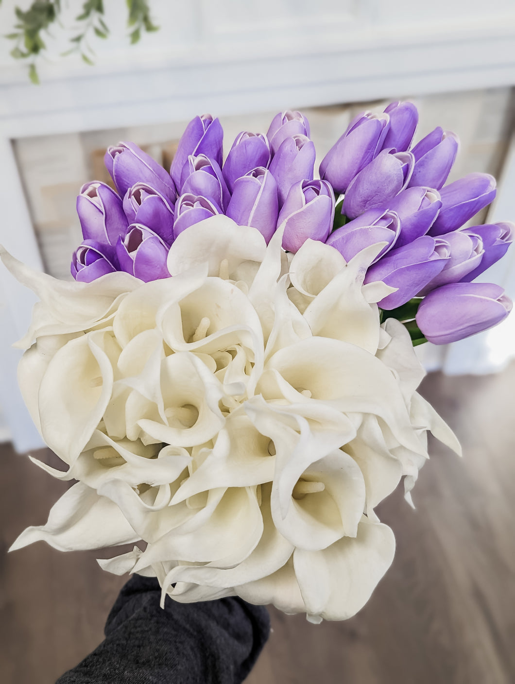 Real-Touch Purple Tulips